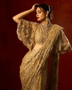 shiny-yellow-embroidered-saree-diana-penty