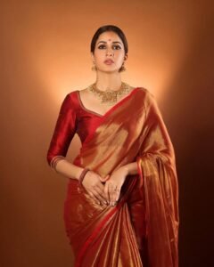 orange-saree_lavanya-tripathi