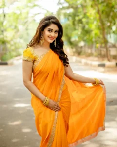 orange-saree-outdoor_surbhi -puranik